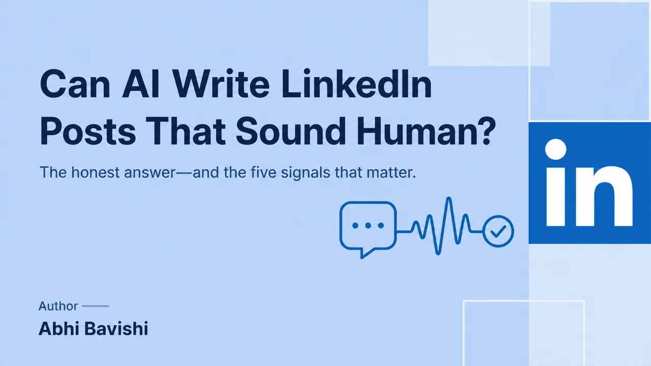 Can AI Write LinkedIn® Posts That Sound Human?