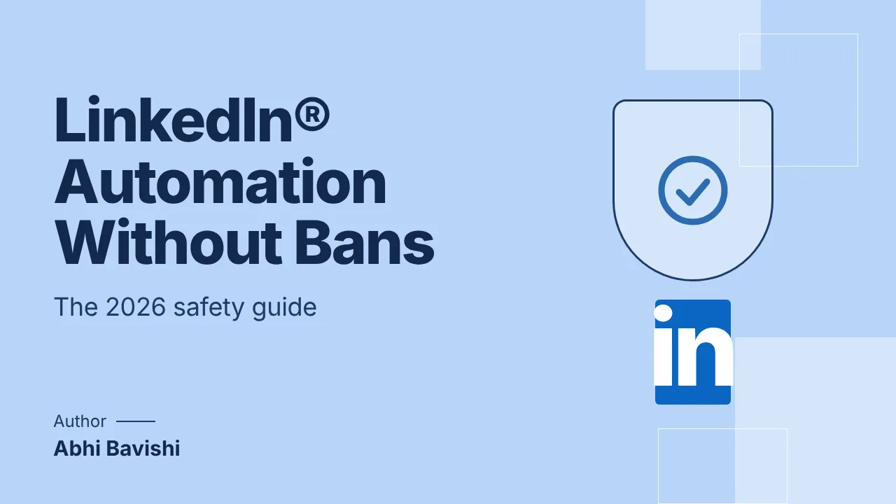 LinkedIn® automation: account safety and review controls
