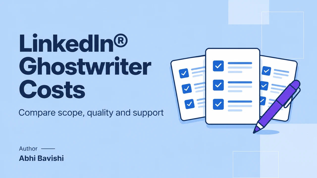 How much does a LinkedIn® ghostwriter cost?