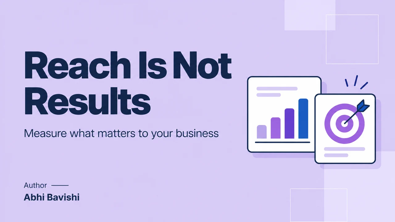Social media analytics: separate reach from results