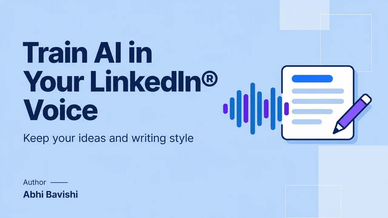 So bringst du KI deinen LinkedIn®-Schreibstil bei