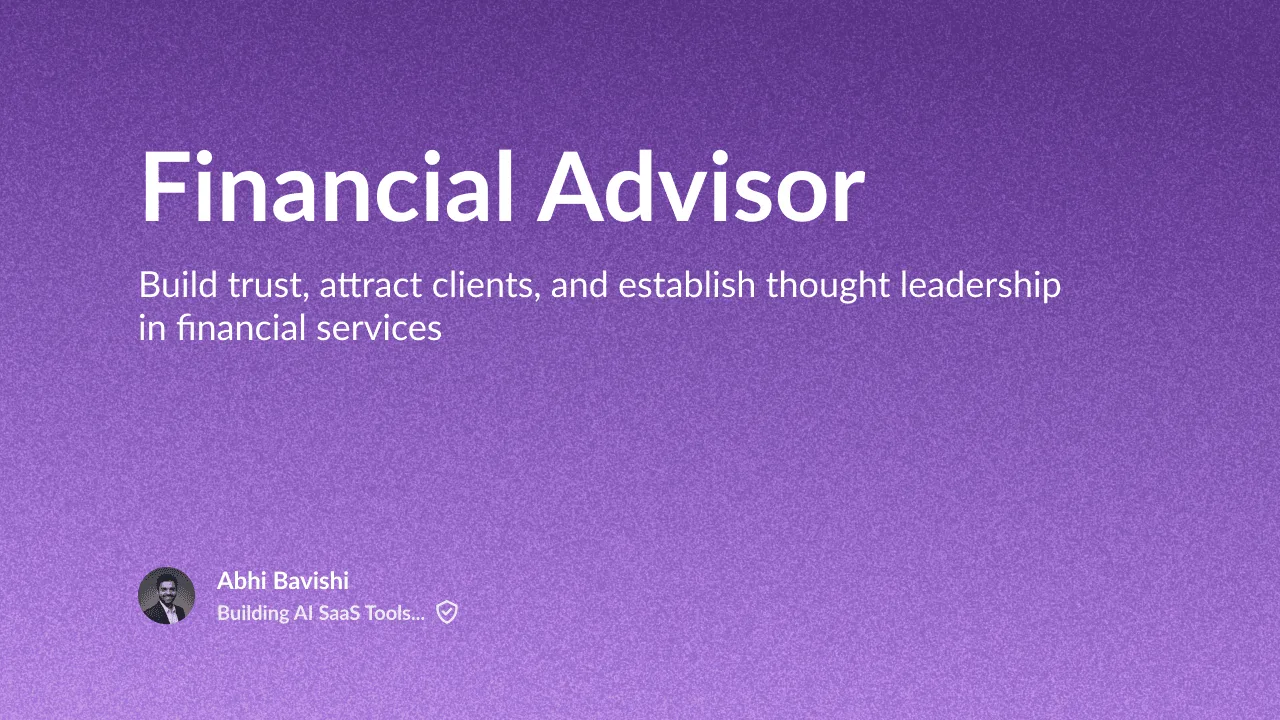 Financial Advisor