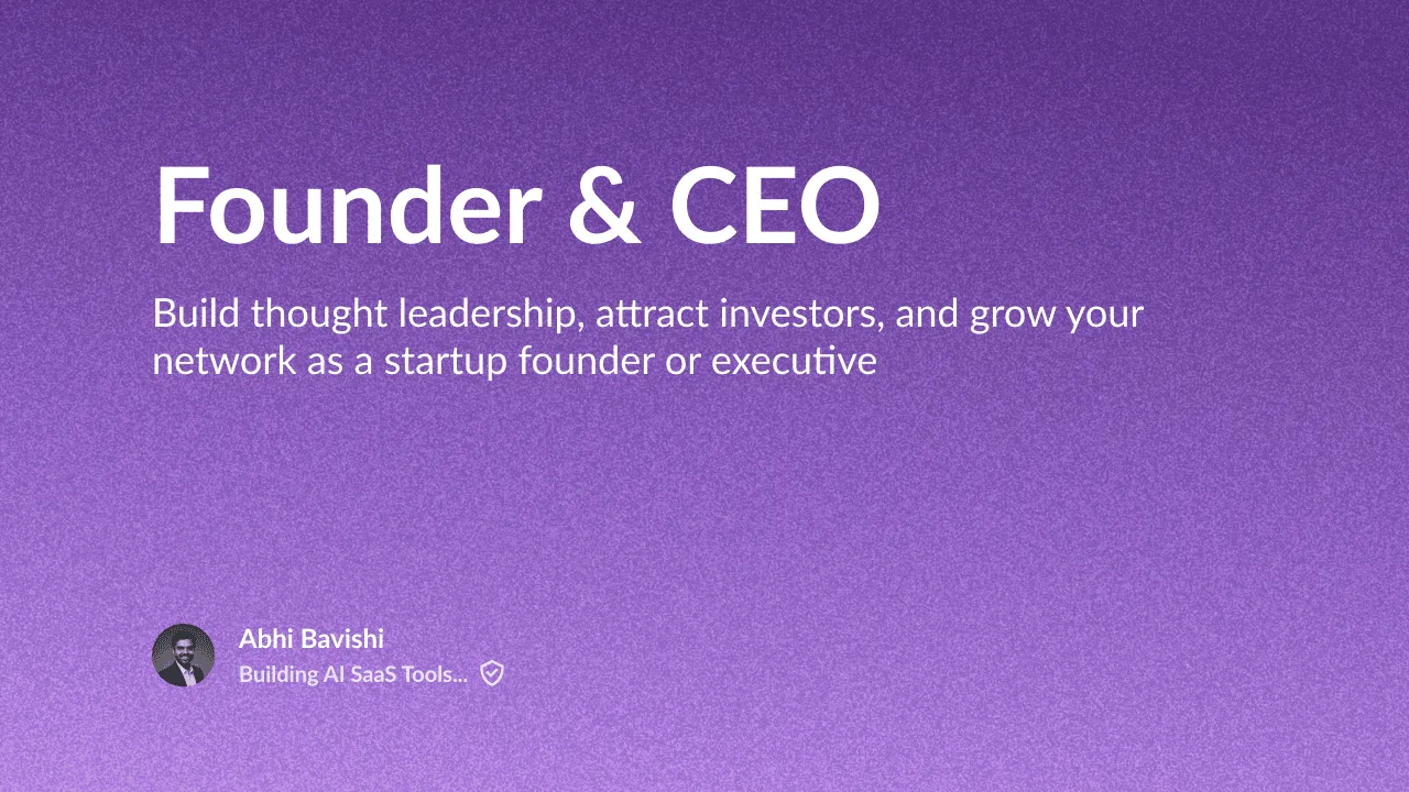 Founder & CEO