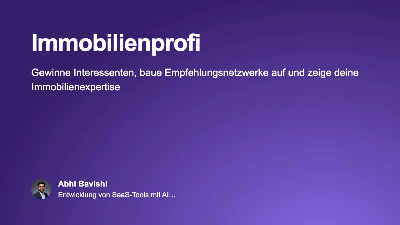 Immobilienprofi