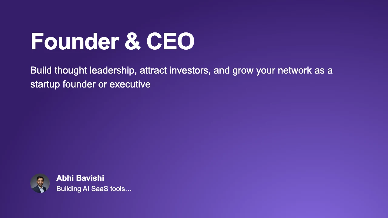 Founder & CEO