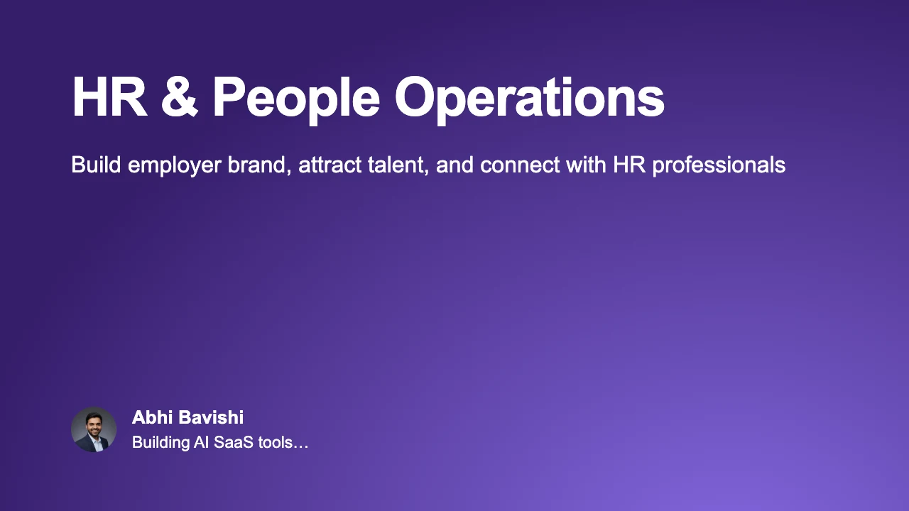 HR & People Operations