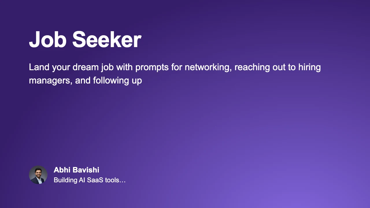 Job Seeker