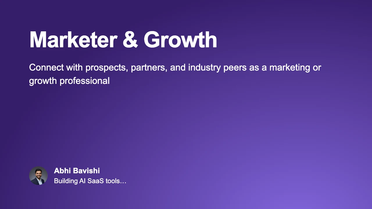Marketer & Growth