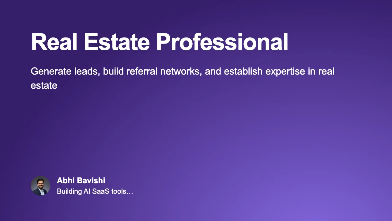 Real Estate Professional
