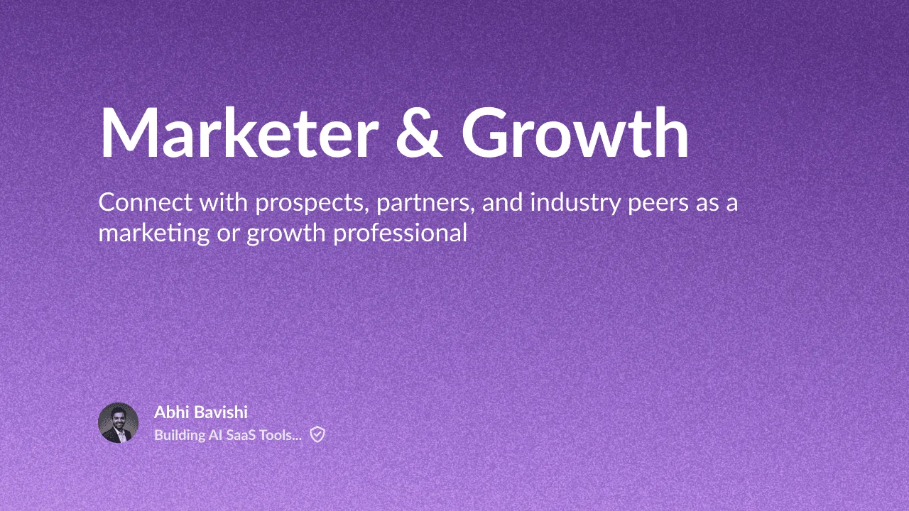 Marketer & Growth