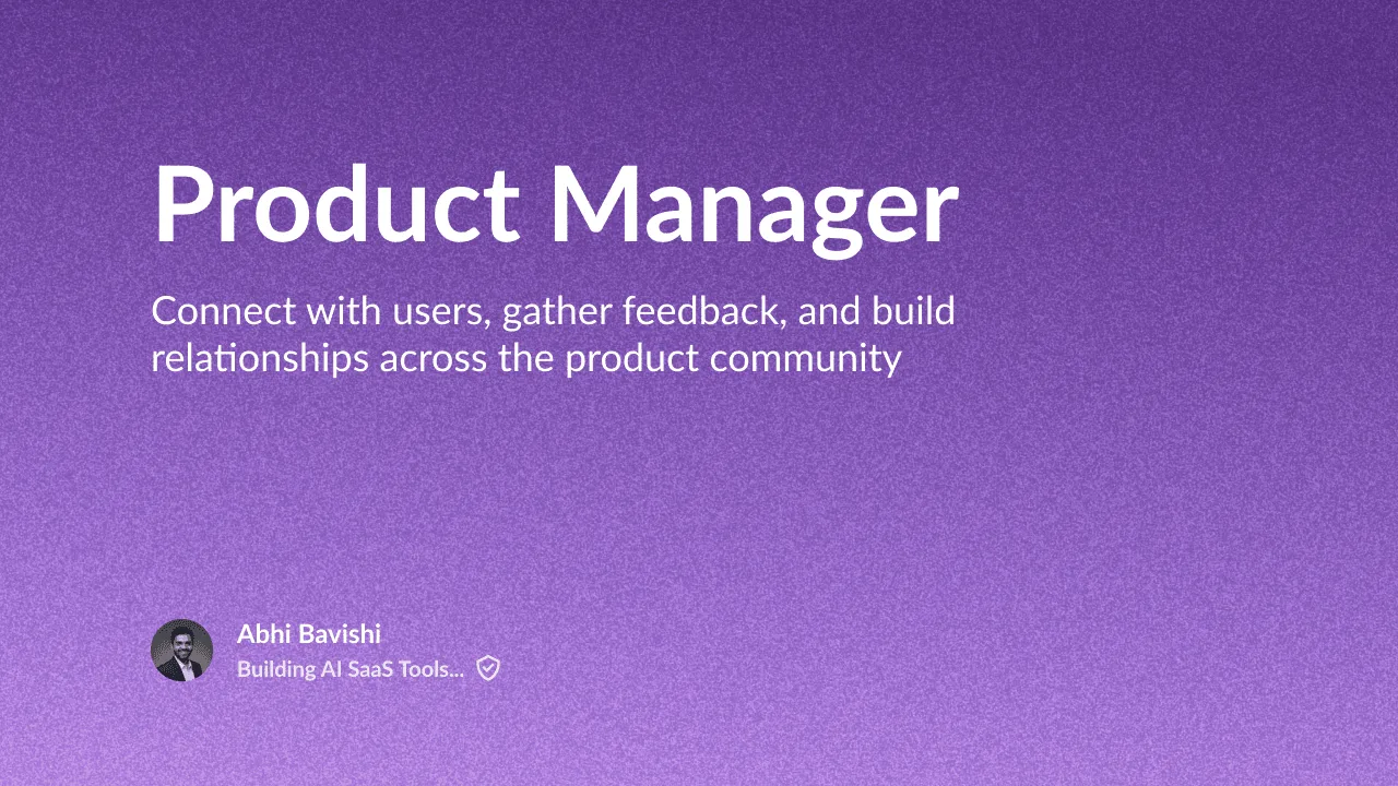 Product Manager