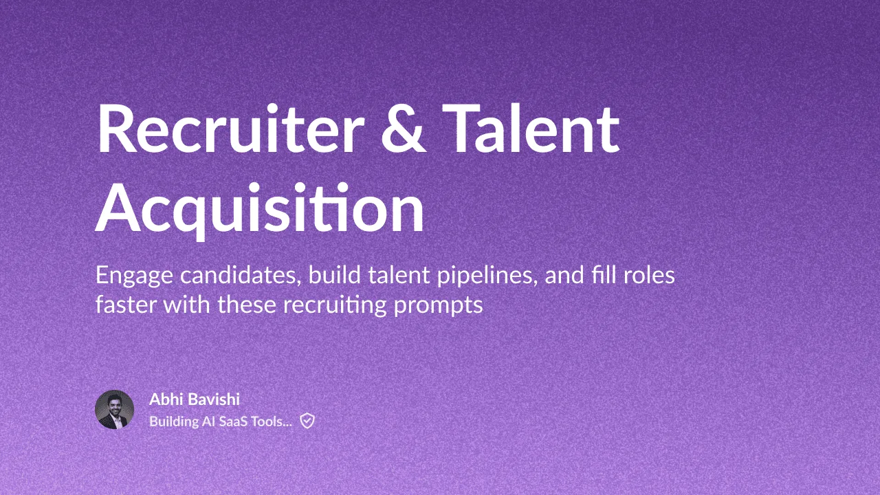 Recruiter & Talent Acquisition