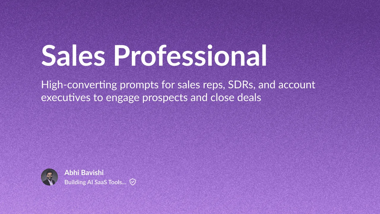 Sales Professional